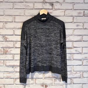 Rag & Bone black gray mock neck sweater size small
